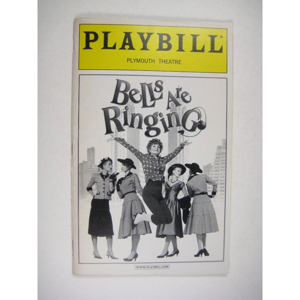 Betty Comden Faith Prince Bells are Ringing Marc Kudisch 2001 Playbill Plymouth